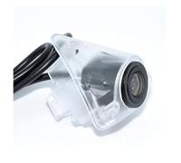 Caméra Rétroviseur pour VW pour Golf pour Jetta pour Touareg pour Passat pour Polo Caméra Vue Avant Voiture Intégrée avec Logo Grand Angle Étanche(White Shell)