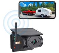 Caméra Réul de Recul Solaire Sans Fil Wi-Fi 1080P HD Détection IA Magnétique Camping-Car Auto