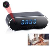 Caméra Réveil Espion Cachée, Caméra Espion sans Fil HD 1080P Horloge Mini Caméra Cachée avec Détection De Mouvement Et Vision [1363]