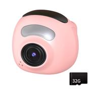 Caméra rose avec vidéo 720p design dense et commandes simples, idéale pour les jeunes voyages et les études, caméra portable pour adolescents