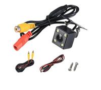 Caméra Rotation Recul Voiture Caméra De Recul Universelle pour Voiture 12 LED Vision Nocturne Aide Au Stationnement Marche Arrière Étanche Grand Angle Image Couleur HD(4 Light)