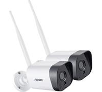 Caméra sans fil, résolution 5MP, vision nocturne jusqu'à 30 mètres, audio bidirectionnel, 2pcs caméra-a