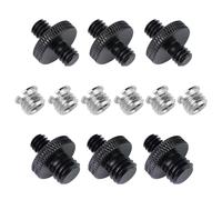 Camera Screw Adapter 12pcs 1/4" and 3/8" Tripod Mount Converters Set for Camera Mount Monopod Ball Head Light Bracket