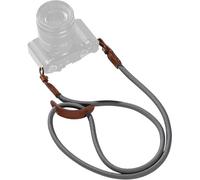 Camera Shoulder Strap, Adjustable Braided Shoulder Strap with O-Ring and Leather Pad for DSLR or Mirrorless Camera, Grey - 5057