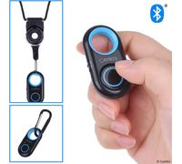 Camera Shutter Remote Control with Bluetooth® Wireless Technology-Lanyard with Detachable Circular-Carabiner-Shoot Photos and Videos Remotely up to 10m on iPhone/Android