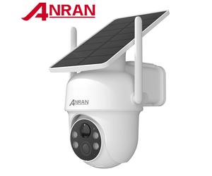 Caméra solaire ANRAN 1/2 pièces 3/5MP, caméra de sécurité extérieure Wifi 2.4G, caméras à batterie, surveillance domestique, détection humaine PIR, vision nocturne couleur, étanche IP66 2PCS 3MP White