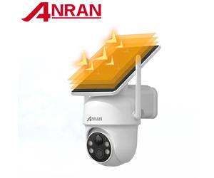 Caméra solaire ANRAN 3/5MP 2.4G, caméra WiFi extérieure, caméras à batterie, sans frais mensuels, détection PIR, audio bidirectionnel, vision nocturne couleur 2K 3MP ANRAN APP