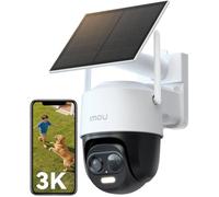 Caméra Solaire Extérieure Wifi 3K 360° PTZ Batterie 5000mAh Détection Personnes/Véhicules Vision Nocturne Couleur IP65