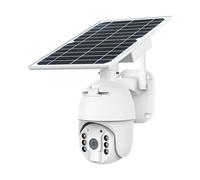 Caméra solaire intelligente - IP65 Waterproof - Blanc - WiFi - PTZ