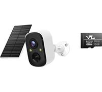 Caméra solaire sans fil, 3MP haute résolution, reconnaissance humaine IA, 1pc et 32G