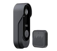 Caméra Sonnette - Sonnette Porte Connectée Vidéo,Détection Mouvement Dialogue Bidirectionnel Sécurité Domestique pour Intérieur Extérieur Nuit Travail à Distance, et l'intégration avec des s