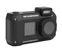 Caméra sous-Marine 4K, Caméra étanche de 33 Pieds, Caméra Vidéo étanche 65MP avec Double écran Avant et Arrière, Zoom 10X, Mise au Point Automatique, pour Plongée en Apnée (Black)