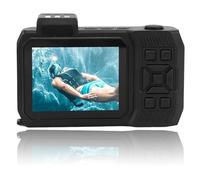 Caméra sous-Marine 4K, Zoom Optique 10X, Mise au Point Automatique avec Double écran de 2,88 Pouces et 1,44 Pouces, Caméra étanche 65MP 33 Pieds, Prise en d'une Carte de