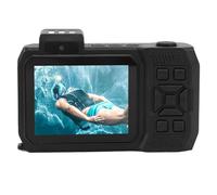 Caméra sous-Marine, Caméra étanche, Batterie 2500 MAh, Zoom Optique 10x 4K 65 MP, Lampe de Poche SOS pour la Plongée (Black)