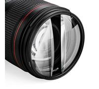 Camera Special Effects Filters, Foreground Blur Double Half Moon Glass Prism, 77mm Double Glass Prism, for SLR Cameras Special Effect Filter