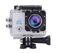 Caméra Sport 4K 16Mp Étanche Grand Angle 170° Wifi Écran LCD 2 Pouces HDMI Blanc + SD 4Go YONIS Blanc