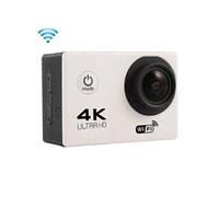 Caméra Sport 4K 16Mp Etanche Grand Angle 170° Wifi Ecran LCD 2 Pouces HDMI Blanc + SD 8Go