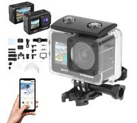 Caméra sport 4K 60 FPS Kruger&Matz Vision P400 : accessoires et télécommande