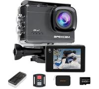 Caméra Sport 4K 60FPS - 64MP Écran Tactile, Étanche 40M, Stabilisation EIS, WiFi