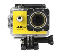 Caméra Sport 4K Ultra HD Waterproof Wifi Pour Cyclisme Plongée Sous-Marine Action 1080P + SD 4Go Jaune YONIS