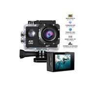 Caméra sport 4K Wifi avec accessoires et caisson étanche - Modèle Beta - Coloris Noir