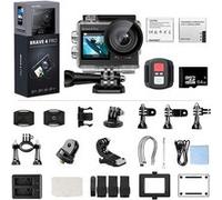 Caméra Sport Brave 4 Pro SE Etanche 4k 20 Millions pixels Avec 64Go Carte mémoire Noir