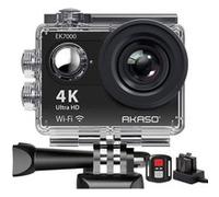 Caméra Sport AKASO Etanche 4k Ultra HD 30fps 2 Batteries Rechargeables Télécommande 19 Kits d'Accessoires Noir