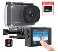 Caméra Sport AKASO V50 PRO LE WiFi 4K30FPS 20MP écran tactile étanche 100 pieds Support Ext Mic Avec 32Go Carte mémoire Noir Noir