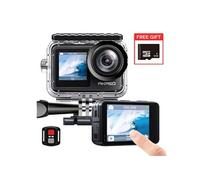 Caméra sport Brave 7 LE SE 4K30FPS WiFi Deux Ecrans Tactile 20MP IPX 7 Etanche 40M Support Mic Avec 32Go Carte mémoire Noir