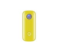Caméra sport SJCAM C100+ WIFI 2K 30fps avec boîtier étanche, clip arrière et lanière-jaune jaune