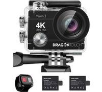 Caméra Sport Vision 3 4K WiFi avec Télécommande 2.4G Etanche pour Plongée Surf Voyage Voiture -Noir