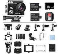 Caméra sport Dragon Touch Caméra Sport Vision 3 Etanche 4k 16 Millions pixels Avec 64Go Carte mémoire Noir