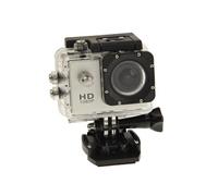 Caméra Sport Étanche 30 M Caméra D'Action Waterproof Full HD 1080P 12 Mp Argent + SD 4Go YONIS