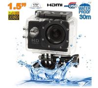 Caméra Sport Étanche 30 Mètres Caméra Waterproof Action Full HD 1080P 12Mp Noir RAM ROM - YONIS