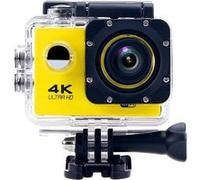 Caméra Sport Étanche 4K Slow Motion Grand Angle 170° Jaune + Kit de Fixation + SD 8Go YONIS