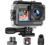 Caméra Sport Étanche 4K - Surfola - 24MP WiFi Appareil Photo avec Écran Tactile EIS 8X Zoom G