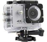 Caméra Sport Étanche Résolution 4K Slow Motion 16Mp Grand Angle 170° Argent + SD 64Go YONIS G