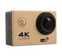 Caméra Sport Étanche Wifi 4K Slow Motion 16Mp Grand Angle 170° Vidéo Embarqué Or + SD 64Go YONIS
