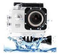 Caméra sport full hd 1080p 1,5 pouces lcd sports caméscope avec étui étanche 12,0 méga capteur cmos 30 m blanc