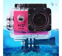 Camera Sport Full HD 1080P Étanche 30m Écran 2' Grand Angle 140° Rouge YONIS