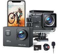 Caméra Sport Ga100 4K 30 Fps Avec Microsd 32 Gb, Caméscope Wifi De 20 Mp, Caméra Sous-Marine 40M Avec Microphone, Télécommande, Eis Anti-Vibration, Batterie 2 X 1050 Mah