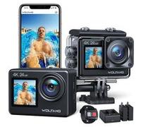 Caméra Sport GA200 4K 24MP WOLFANG 2 Piles, Chargeur et Kit d'Accessoires G