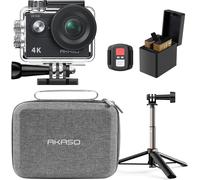 Caméra Sport Kit De Perche À Selfie - Comprend 4K 30Fps Ek7000 Action Camera, Trépied Selfie Stick De 60 Cm Pour Camera Sport, Sac De Rangement, 2 Batteries Et Plus[YIN4183828]
