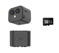 Caméra Sport, Mini caméra 4K sans fil Micro double caméra de Surveillance IP Hotspot Vision nocturne moniteur de sport à domicile intelligent batterie intégrée ,Extérieur, Sports, Vidéo(Camera add 64G