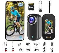 Camera Sport, Mini Camera Vlog POV WiFi 4K Bextgoo, Action Cam avec Carte 64 Go, Caméra Moto étanche IP65, Mini Caméra Portable avec Autonomie Jusqu’à 240 Minutes