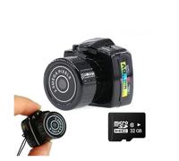 Caméra Sport, Minuscule Mini Caméra Enregistreur Audio Vidéo HD Webcam Y2000 Caméscope Petit DV DVR Sécurité Secret Nounou Voiture Sport Micro Cam Avec Micro ,Extérieur, Sports, Vidéo(Cam add 32g tf C