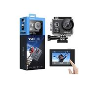 Caméra Sport Akaso V50 Elite SE 4K 60FPS écran tactile WIFI étanche 131 Pieds Télécommande Commande Vocale 8X Zoom Noir Noir G