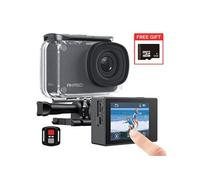 Caméra Sport AKASO V50 PRO LE WiFi 4K30FPS 20MP écran tactile étanche 100 pieds Support Ext Mic Avec 32Go Carte mémoire Noir Noir