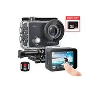 Caméra Sport V50X SE 4K30FPS 20MP WiFi 4X Zoom Ecran Tactile Support External Mic Avec 32Go Carte mémoire Noir
