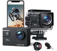 Caméra Sport WiFi 4K 60FPS GA300, Caméscope 8xZoom 24MP, Caméra Aquatique Submersible 40M avec Micro Dual, 170° Grand Angle EIS Amélioré 2.4G Télécommande 2x1350mAh Batteries.[G2632]